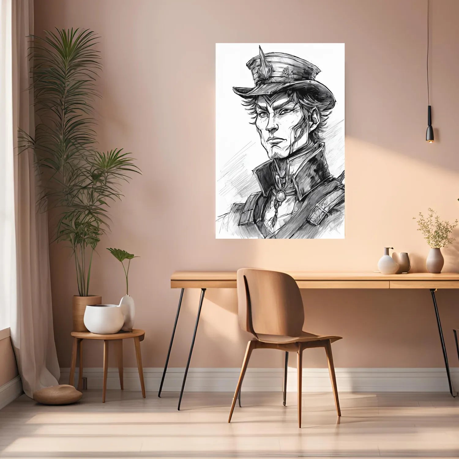 Jack the Ripper Illustration Metal Wall Posters | Premium, Waterproof & Magnet-Mounted Art
