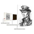 Jack the Ripper Illustration Metal Wall Posters | Premium, Waterproof & Magnet-Mounted Art