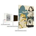 Japanese Hot Girl Illustration Metal Wall Posters | Premium, Waterproof & Magnet-Mounted Art