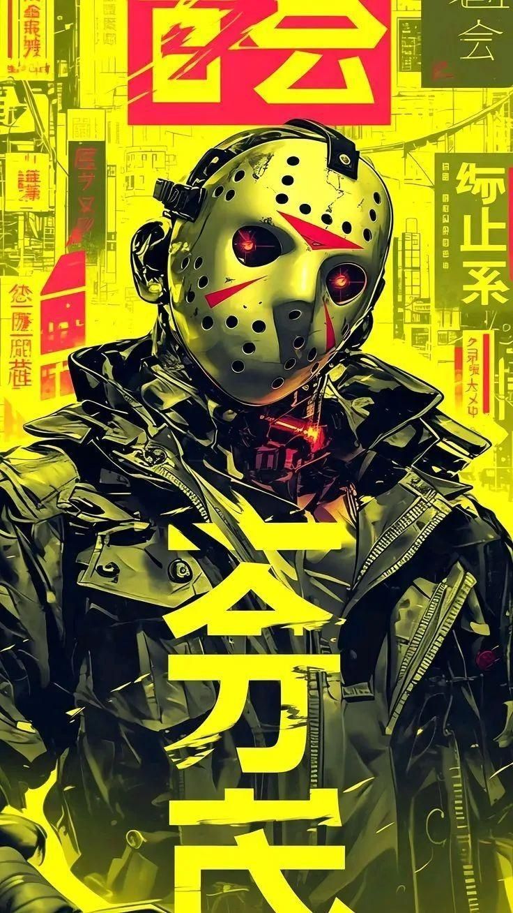 Jason Friday The 13th Japanese Metal Posters | Premium, Waterproof & Magnet-Mounted Art