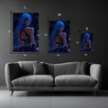 Jinx Back View Metal Wall Posters | Premium, Waterproof & Magnet-Mounted Art