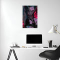 Jinx Closeup Shot Metal Wall Posters | Premium, Waterproof & Magnet-Mounted Art