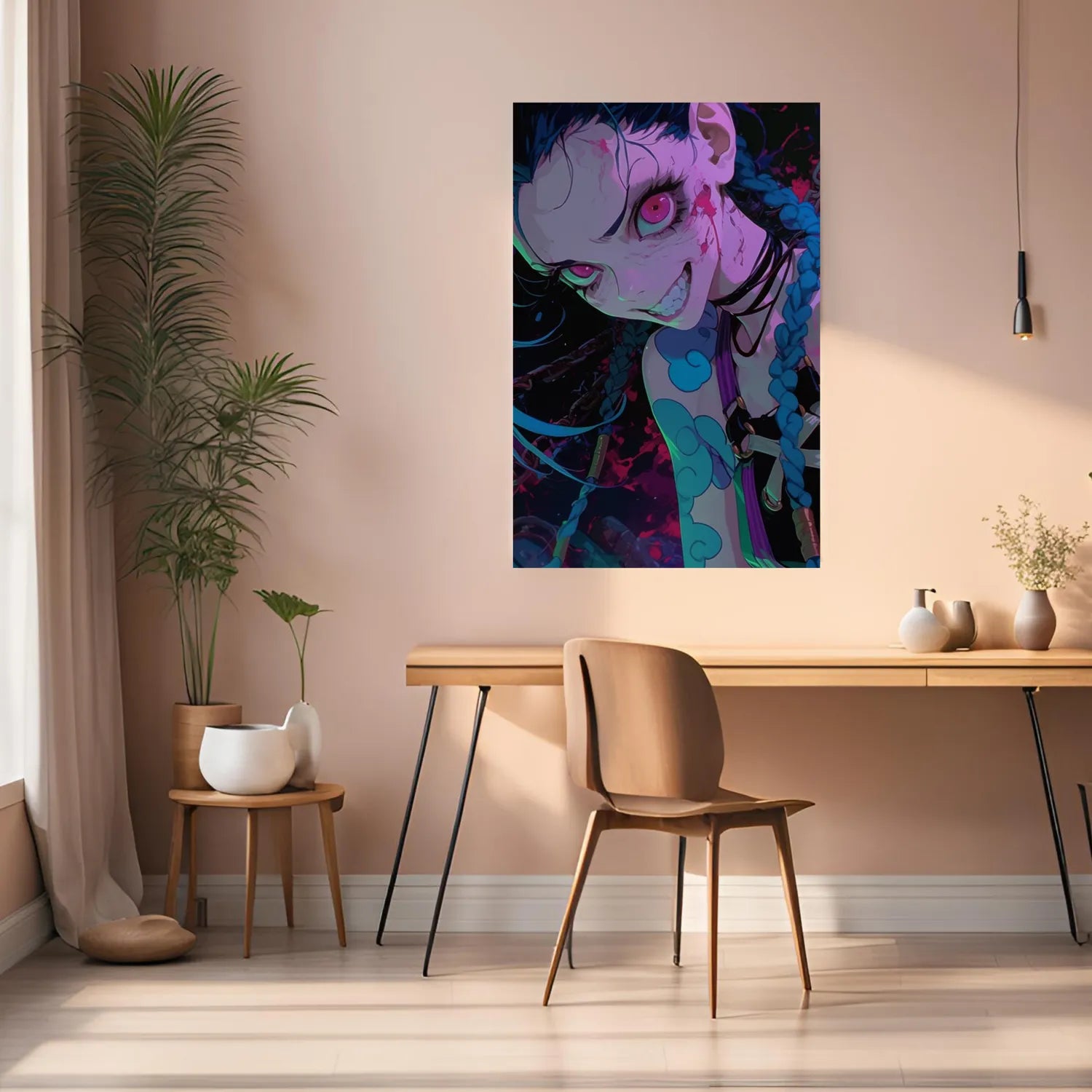 Jinx Crazy Smile Metal Wall Posters | Premium, Waterproof & Magnet-Mounted Art