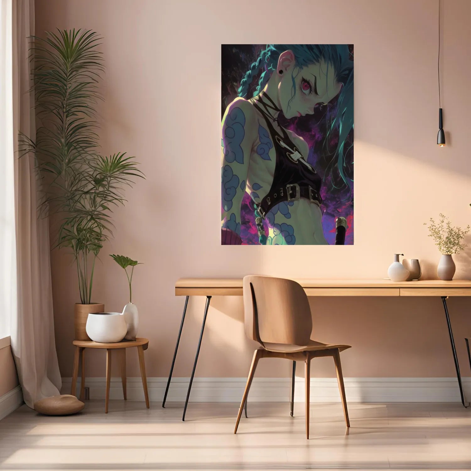 Jinx from LOL J-Style Metal Wall Posters | Premium, Waterproof & Magnet-Mounted Art