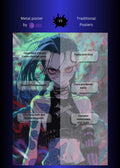 Jinx from League of Legends Metal Wall Posters | Premium, Waterproof & Magnet-Mounted Art