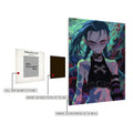 Jinx from League of Legends Metal Wall Posters | Premium, Waterproof & Magnet-Mounted Art