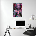 Jinx in Retro anime style  Metal Wall Posters | Premium, Waterproof & Magnet-Mounted Art
