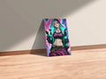 Jinx in modern casual Look Metal posters | Premium, Waterproof & Magnet-Mounted Art