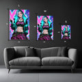 Jinx in modern casual Look Metal posters | Premium, Waterproof & Magnet-Mounted Art