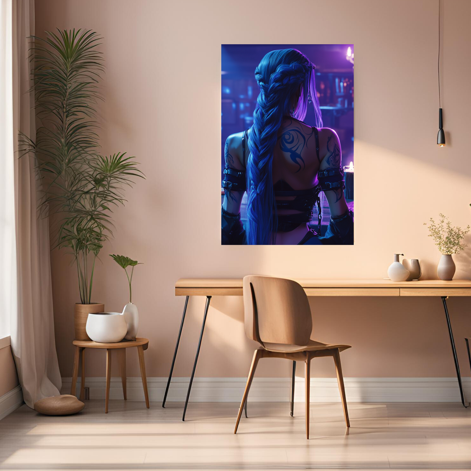 Jinx in Adult Form Metal Wall Posters | Premium, Waterproof & Magnet-Mounted Art