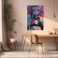 Jinx in Japanese Style Metal Wall Posters | Premium, Waterproof & Magnet-Mounted Art