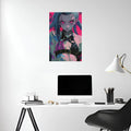 Jinx in Japanese Style Metal Wall Posters | Premium, Waterproof & Magnet-Mounted Art