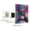 Jinx in Japanese Style Metal Wall Posters | Premium, Waterproof & Magnet-Mounted Art