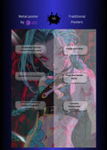 Jinx in Modern Anime Style Metal Wall Posters | Premium, Waterproof & Magnet-Mounted Art