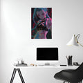 Jinx in Modern Anime Style Metal Wall Posters | Premium, Waterproof & Magnet-Mounted Art