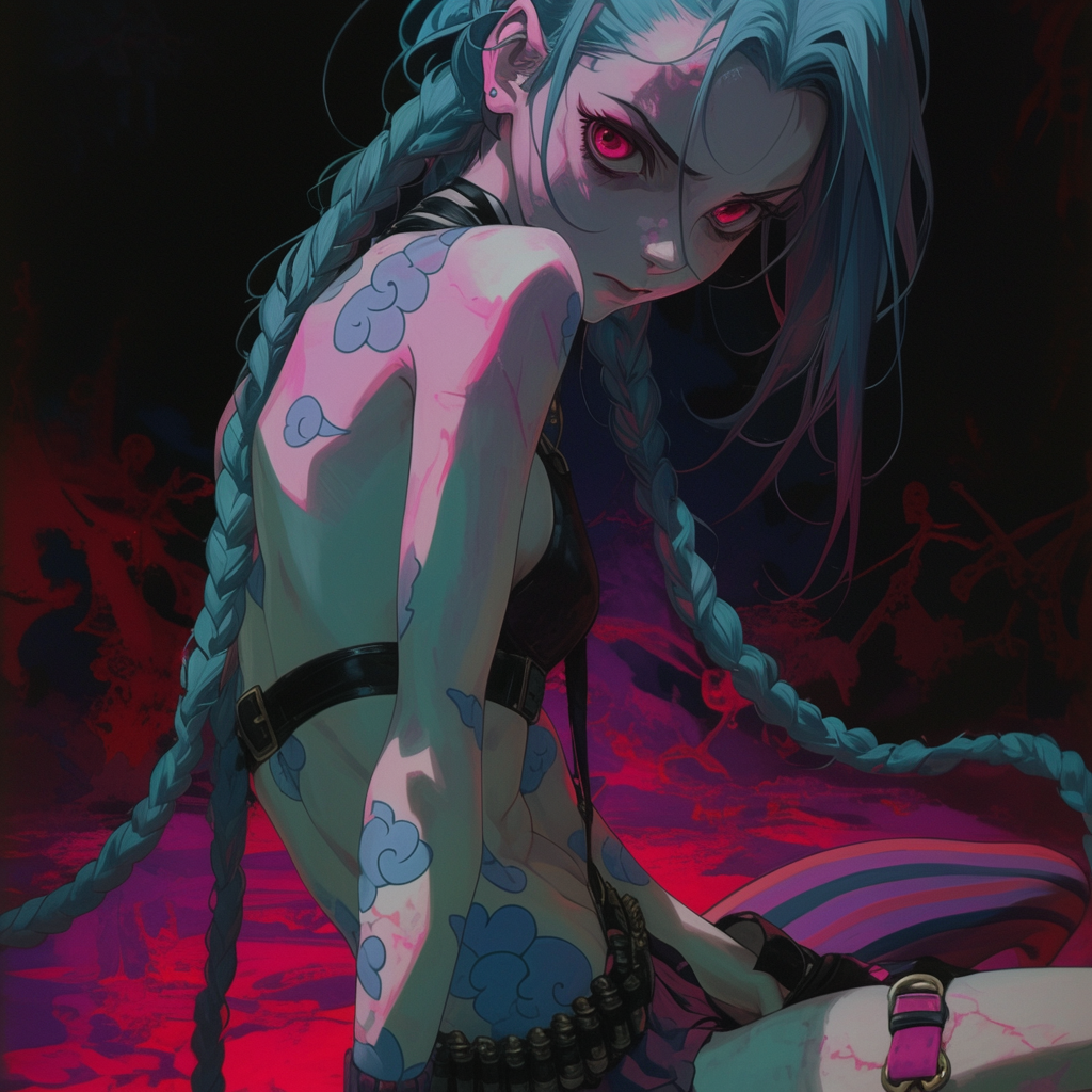 Jinx with red eyes Metal Wall Posters | Premium, Waterproof & Magnet-Mounted Art