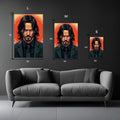 John Wick Illustration  Metal Wall Posters | Premium, Waterproof & Magnet-Mounted Art