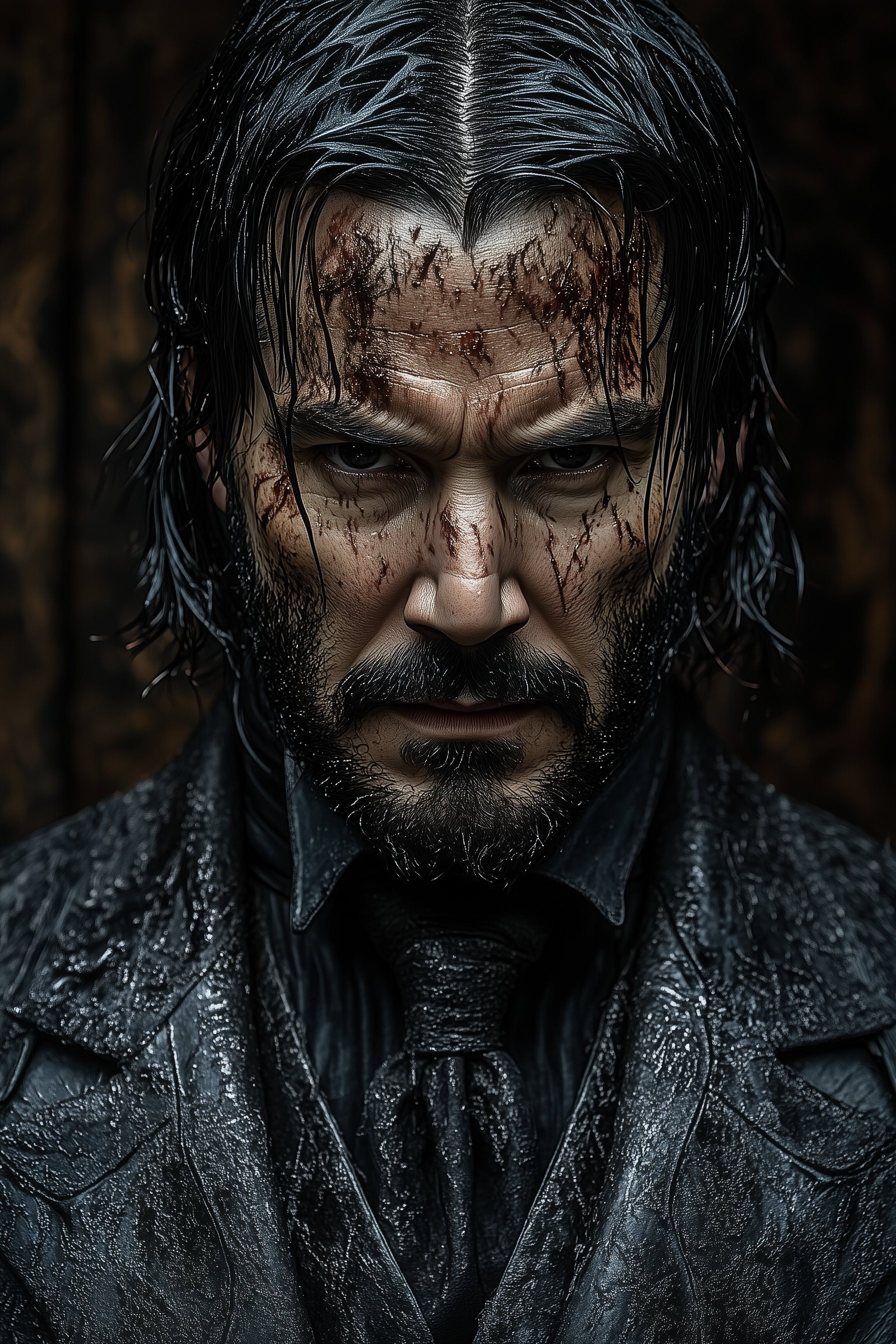 John Wick angry Metal Wall Posters | Premium, Waterproof & Magnet-Mounted Art