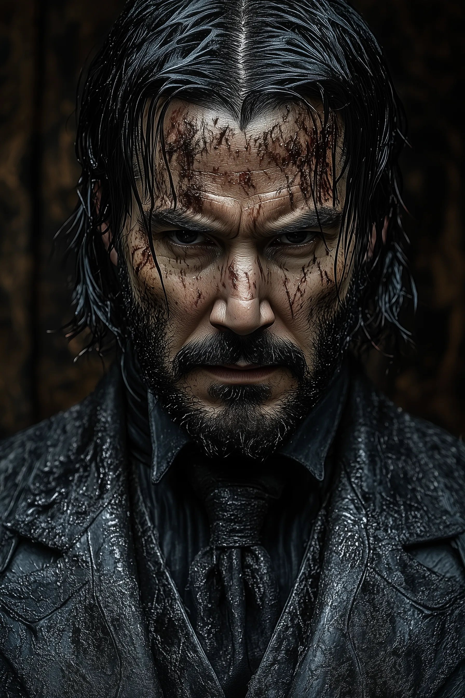 John Wick angry Metal Wall Posters | Premium, Waterproof & Magnet-Mounted Art