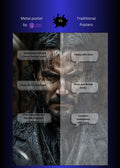 John Wick angry Metal Wall Posters | Premium, Waterproof & Magnet-Mounted Art