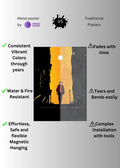 Joker Fan Art Metal Posters | Premium, Waterproof & Magnet-Mounted Art