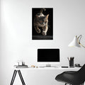 Jumping Cat Metal Wall Posters | Premium, Waterproof & Magnet-Mounted Art