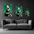 Kamado Tanjiro Demon Slayer Wall Art Metal Posters | Premium, Waterproof & Magnet-Mounted Art