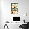 Karate Student Illustration Metal Wall Posters | Premium, Waterproof & Magnet-Mounted Art
