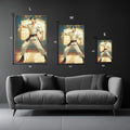 Karate Student Illustration Metal Wall Posters | Premium, Waterproof & Magnet-Mounted Art