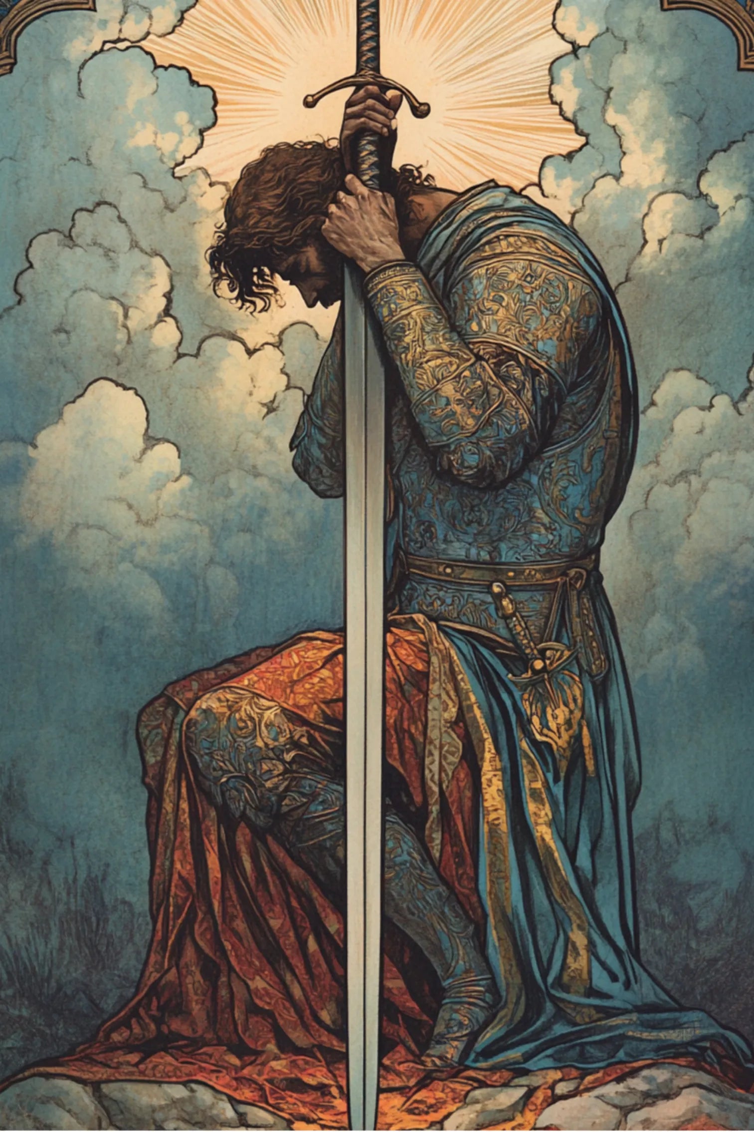 Knight of Church Metal Wall Posters | Premium, Waterproof & Magnet-Mounted Art