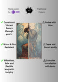 Knight of Church Metal Wall Posters | Premium, Waterproof & Magnet-Mounted Art