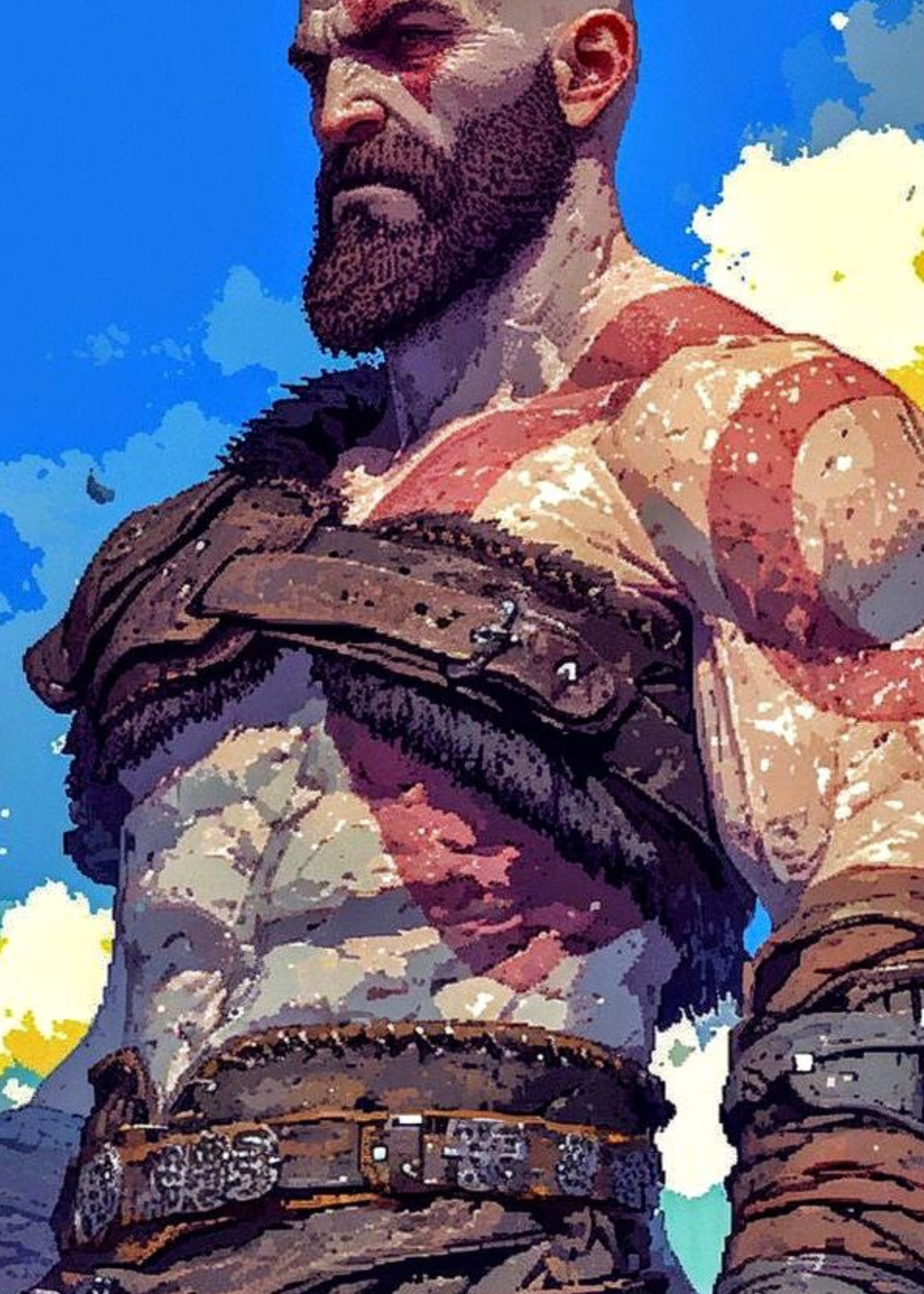 Kratos God of War Metal Wall Posters | Premium, Waterproof & Magnet-Mounted Art
