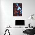 Kratos Old Metal Wall Posters | Premium, Waterproof & Magnet-Mounted Art