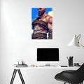 Kratos God of War Metal Wall Posters | Premium, Waterproof & Magnet-Mounted Art