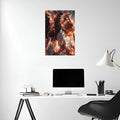 Kyōjurō Rengoku The fire hashira Metal Posters | Premium, Waterproof & Magnet-Mounted Art