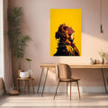 Kyōjurō Rengoku in Yellow Digital Metal Posters | Premium, Waterproof & Magnet-Mounted Art