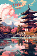 Kyoto Japan Art Metal Posters | Premium, Waterproof & Magnet-Mounted Art