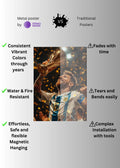 Leo Messi World Cup Metal Wall Posters | Premium, Waterproof & Magnet-Mounted Art