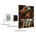 Leo Messi World Cup Metal Wall Posters | Premium, Waterproof & Magnet-Mounted Art