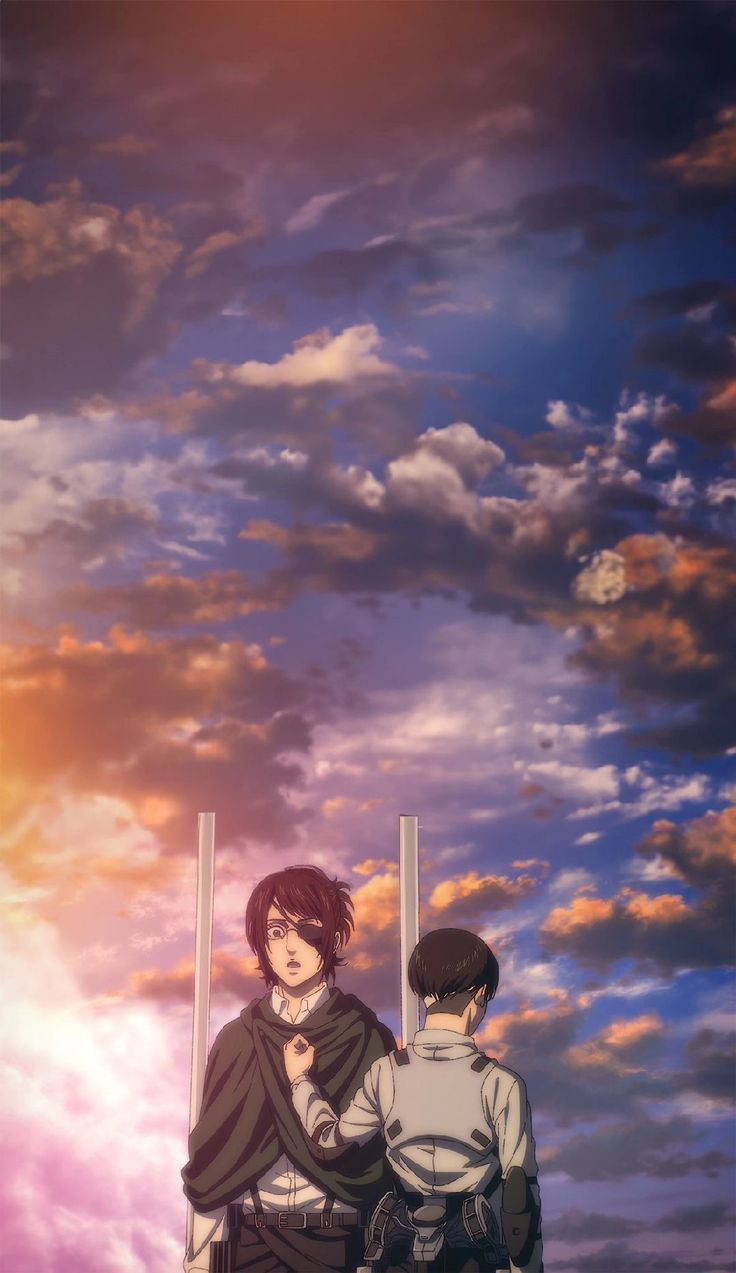 Levi and Hange shinzou wo sasageyo final moment Metal Posters | Premium, Waterproof & Magnet-Mounted Art