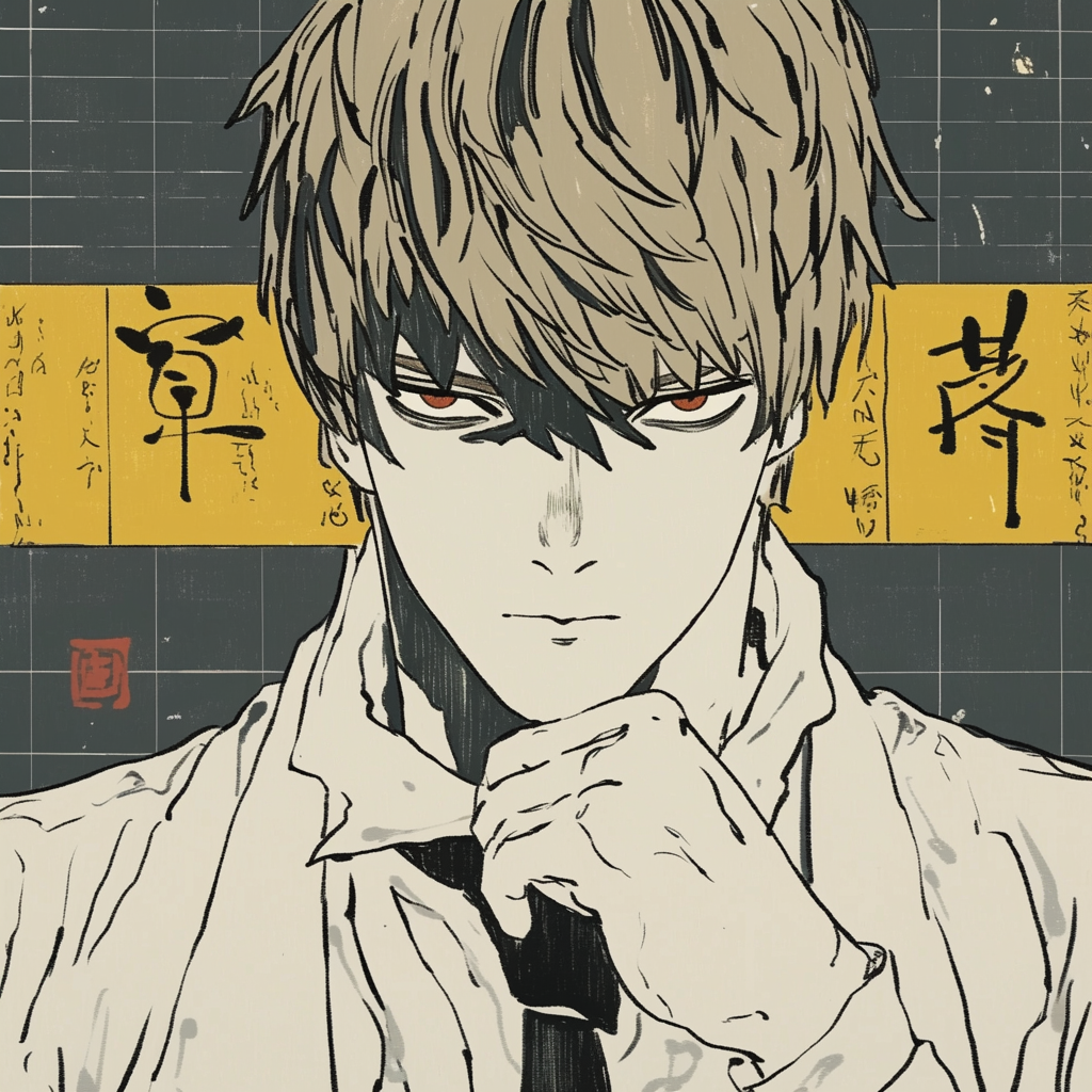 Light Yagami Death Note Metal Wall Posters | Premium, Waterproof & Magnet-Mounted Art