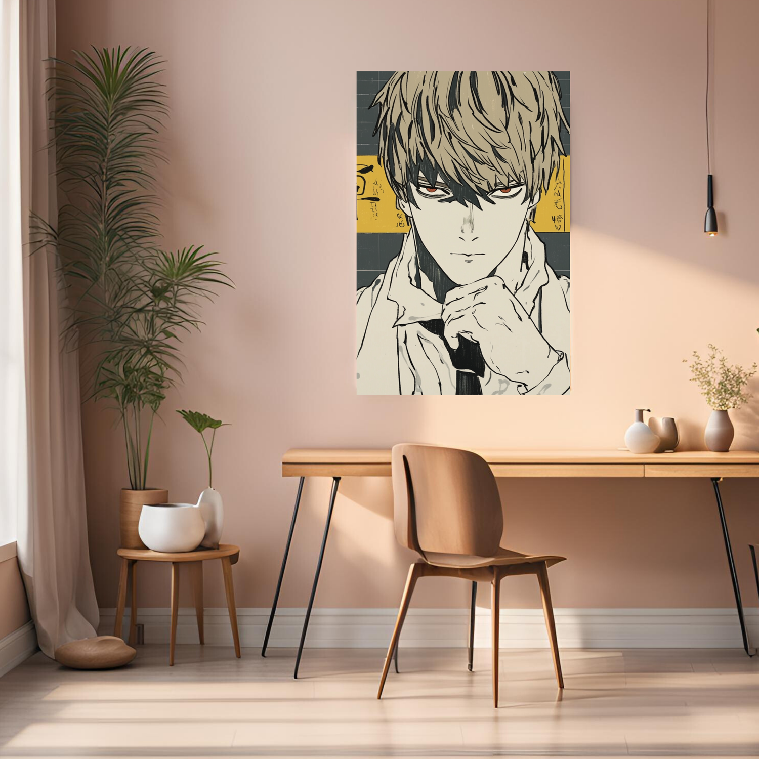 Light Yagami Death Note Metal Wall Posters | Premium, Waterproof & Magnet-Mounted Art