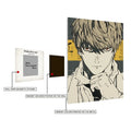 Light Yagami Death Note Metal Wall Posters | Premium, Waterproof & Magnet-Mounted Art