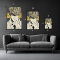 Light Yagami Death Note Metal Wall Posters | Premium, Waterproof & Magnet-Mounted Art