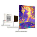 Lion Illustration Metal Wall Posters | Premium, Waterproof & Magnet-Mounted Art