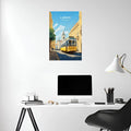 Lisbon Portugal Art Metal Posters | Premium, Waterproof & Magnet-Mounted Art