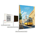 Lisbon Portugal Art Metal Posters | Premium, Waterproof & Magnet-Mounted Art
