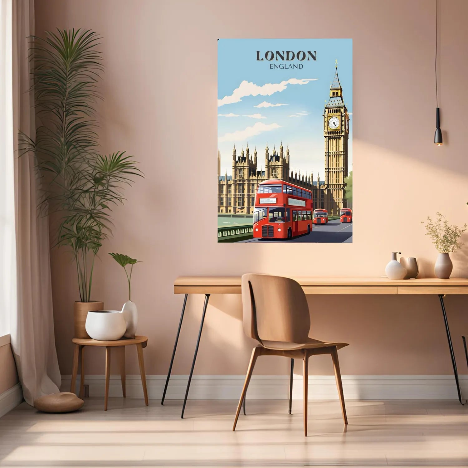 London United Kingdom Art Metal Posters | Premium, Waterproof & Magnet-Mounted Art