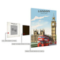 London United Kingdom Art Metal Posters | Premium, Waterproof & Magnet-Mounted Art