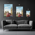 London United Kingdom Art Metal Posters | Premium, Waterproof & Magnet-Mounted Art